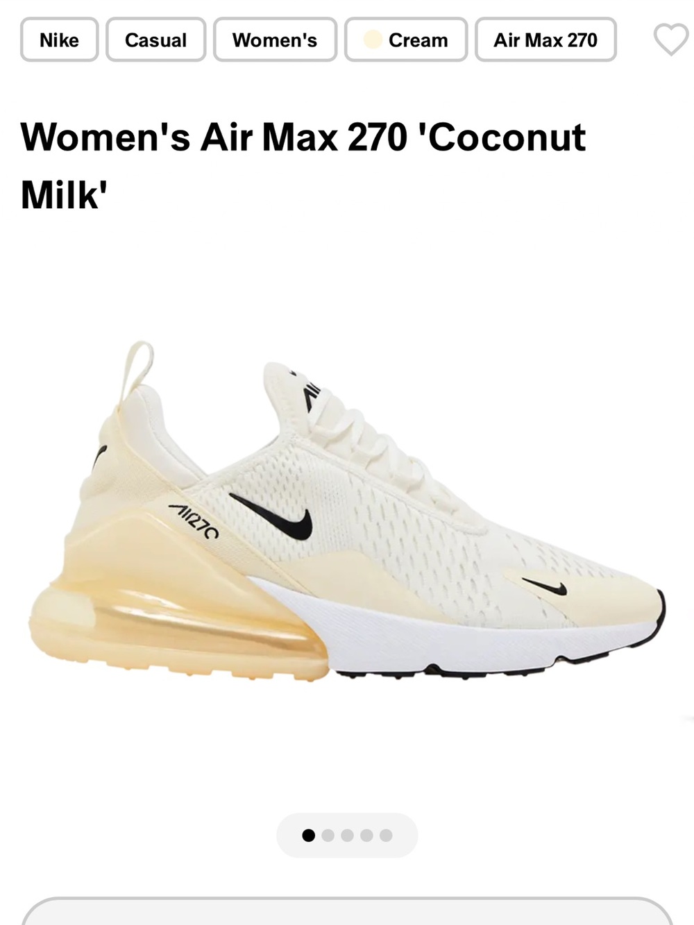 NWT Nike Air 270